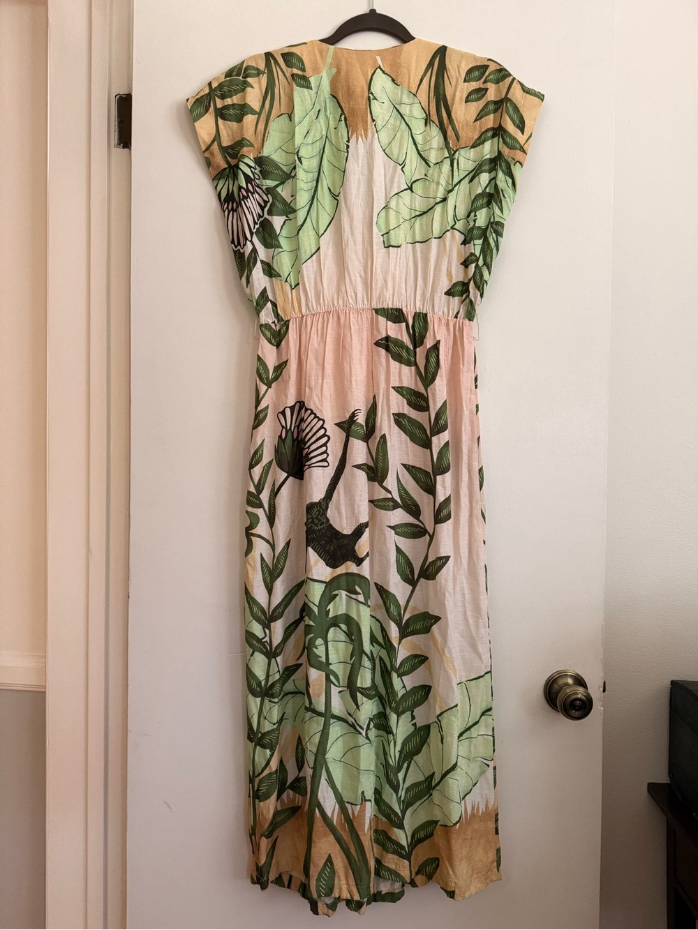 Scotch & Soda Sun Seekers Maxi Dress | M |Tropical Print V Neck Side Slit - Picture 2 of 4